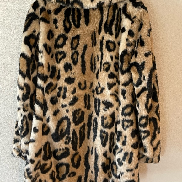 Bardot Leopard Print Faux Fur Coat - Picture 4 of 6